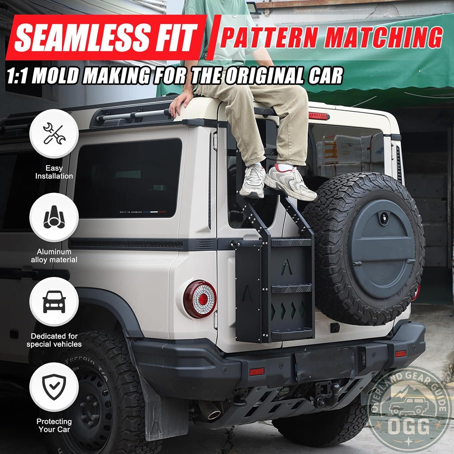 INEOS Grenadier 2-in-1 Tailgate Ladder & Fuel Rack 2020-2024 Overland Gear Guide