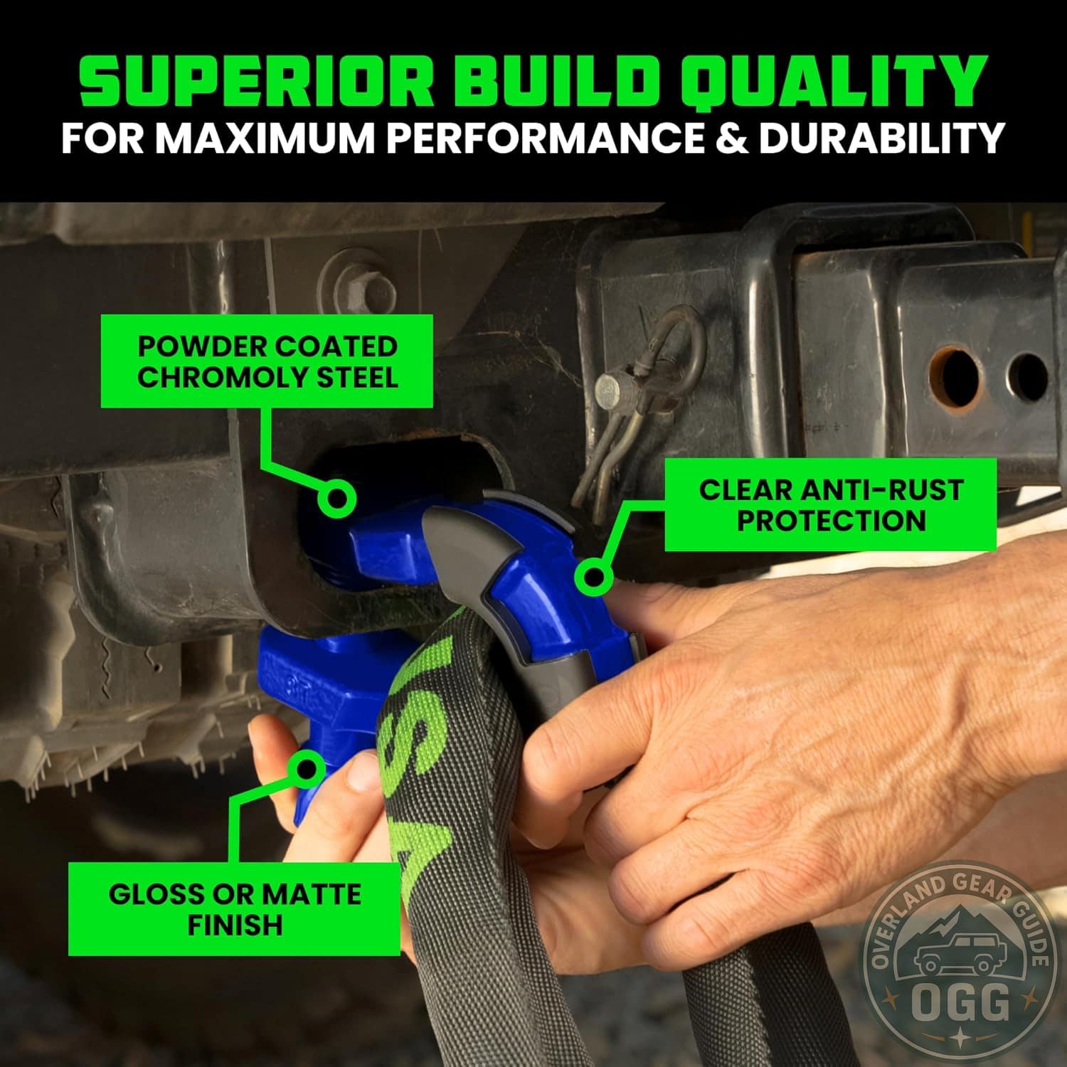 Rhino USA Super D Ring Shackles (2-Pack) – 70,548lb Break Strength Overland Gear Guide