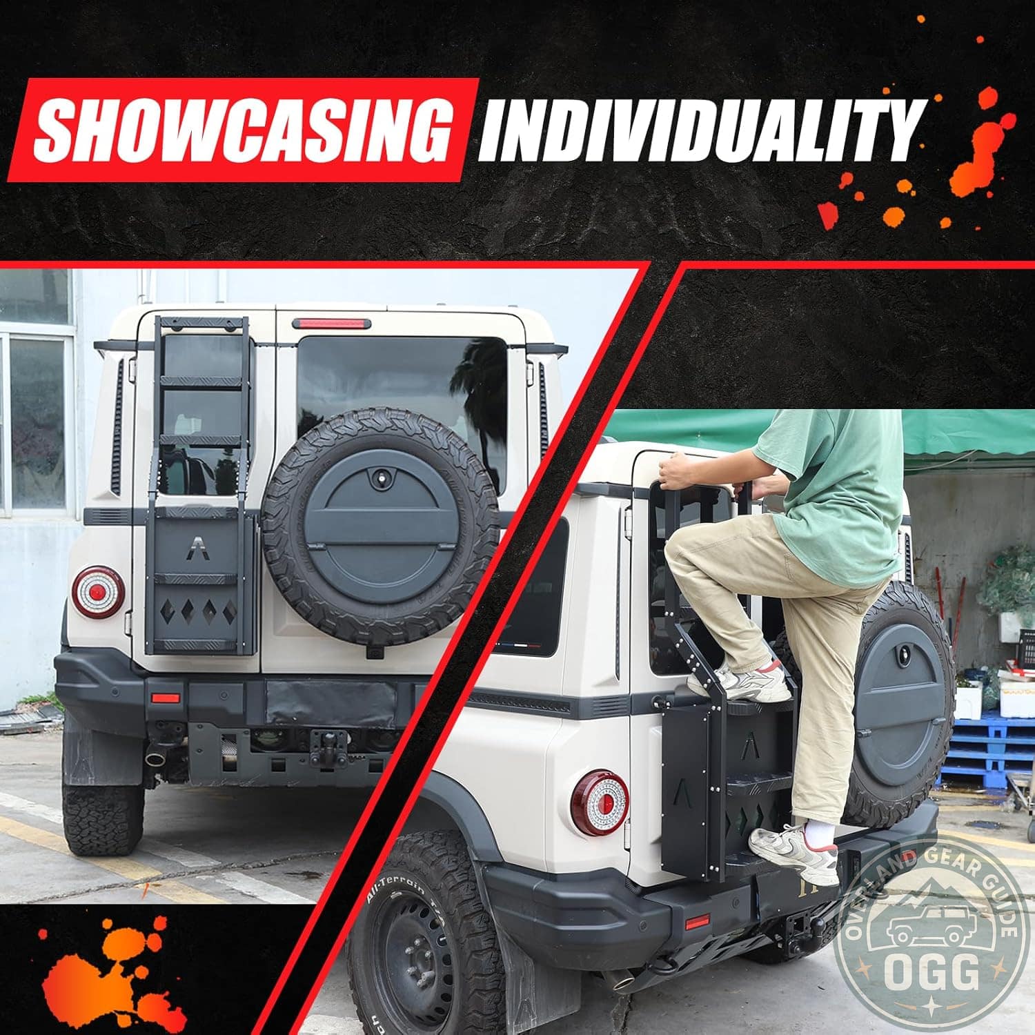 INEOS Grenadier 2-in-1 Tailgate Ladder & Fuel Rack 2020-2024 Overland Gear Guide