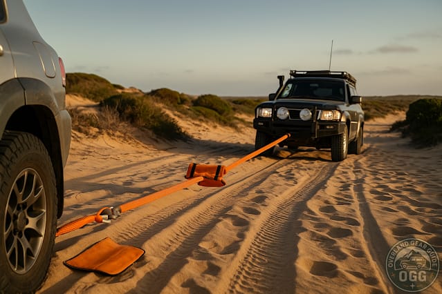 Tier 2 recovery: kinetic rope snatch on soft sand with dampener and clear spotter comms