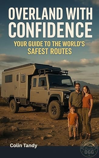 Overland With Confidence — ebook cover featuring a Defender on a remote track